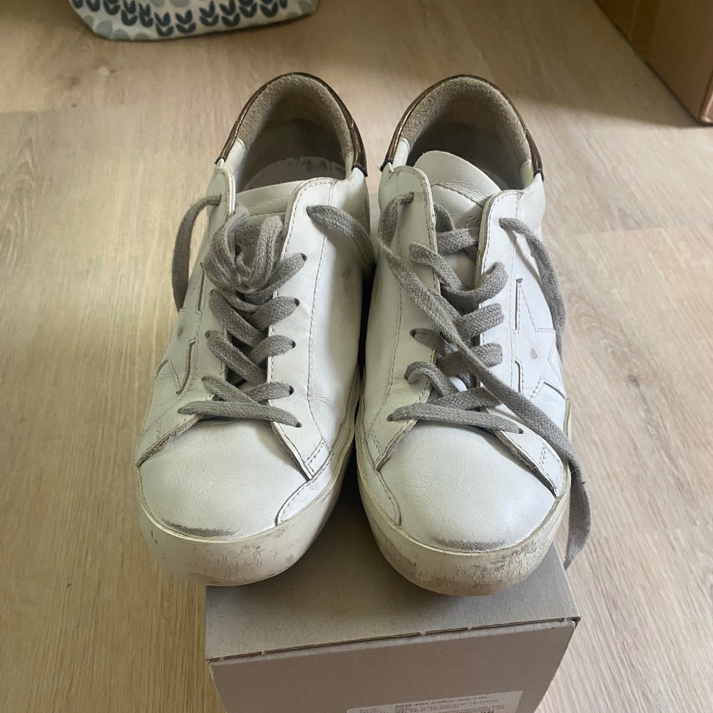 Golden Goose Super Star Leather White/Bronze size 38